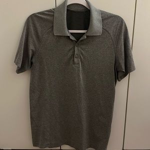 lululemon athletica Gray Polo Shirt